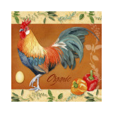 Organic Rooster Poster by Lynnea Washburn