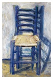 Chaise bleue Affiche par Nicole Etienne