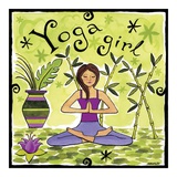 Yoga Girl Poster van Jennifer Brinley