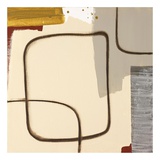 Square Circle Print by Maria Lobo