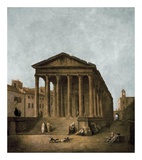 Temple of Augustus in Nimes, 1783 Posters by Hubert Robert