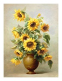 Sunflowers in Bronze II Prints by Welby 