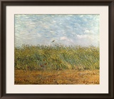 Wheat Field with a Lark Framed Giclee Print by Vincent van Gogh
