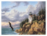 Bass Harbor Head Lighthouse Art by Rudi Reichardt