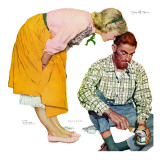 Any Man Will Do - Saturday Evening Post "Leading Ladies", April 28, 1956 pg.32 Giclée-Druck von Joe deMers