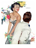 I Want A Man  - Saturday Evening Post "Leading Ladies", April 15, 1950 pg.40 Giclée-Druck von Joe deMers