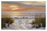 Sonnenuntergang im Paradies Poster von Diane Romanello