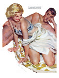 Roadhouse Woman  - Saturday Evening Post "Leading Ladies", December 1, 1951 pg.21 Giclee Print by John Fernie