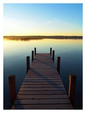 Sunrise Dock Kunstdrucke von Ilona Wellmann