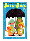 Rain Kids - Jack and Jill, April 1957 Reproduction procédé giclée par Jack Weaver