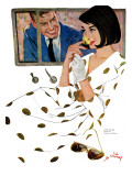 The Golden Rose - Saturday Evening Post "Leading Ladies", October 24, 1959 pg.23 Giclee Print by Coby Whitmore