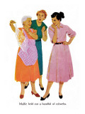 Strangers in Town  - Saturday Evening Post "Leading Ladies", May 30, 1959 pg.18 Giclee Print by Mike Ludlow