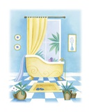 Blue Bathroom II Plakater av Alexandra Burnett