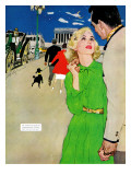 Fugitive From Romance - Saturday Evening Post "Leading Ladies", April 6, 1957 pg.35 Giclée-Druck von Joe deMers