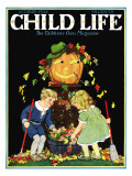 Fall Harvest - Child Life, October 1928 Giclee Print by Hazel Frazee