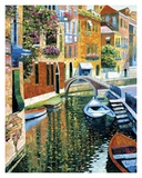 Romantic Canal Print by Howard Behrens
