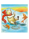 A Real Fish Story - Jack and Jill, January 1964 Giclee Print by Patricia Lynn