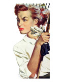 Smart Girls Are Helpless  - Saturday Evening Post "Leading Ladies", May 26, 1951 pg.31 Giclee Print by Roy Price