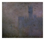 Claude Monet - Houses of Parliament, Seagulls, 1904 - Art Print Claude Monet - Houses of Parliament, Seagulls, 1904 - Art Print