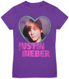 Youth: Justin Bieber - Leather Heart T-Shirts