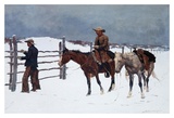 The Fall of the Cowboy Print by Frederic Remington