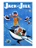 A Day in Outerspace - Jack and Jill, September 1957 Giclée-Druck von Lou Segal