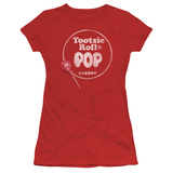 Juniors: Tootsie Roll - Tootsie Roll Pop Logo T-shirts