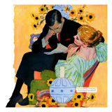 Love Dies Slowly - Saturday Evening Post "Men at the Top", March 2, 1957 pg.27 Giclee Print by Joe deMers