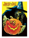 Scary Witch - Jack and Jill, October 1983 Giclee Print by B. B. Sams