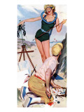 The Girl From the Ocean Floor  - Saturday Evening Post "Leading Ladies", December 18, 1954 pg.24 Giclee Print by Lynn Buckham