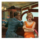 The Day He Went Away - Saturday Evening Post "Leading Ladies", April 11, 1959 pg.21 Giclee Print by Austin Briggs