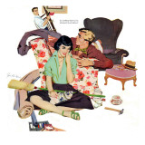 Two Men are Better Than One  - Saturday Evening Post "Leading Ladies", July 1, 1950 pg.20 Giclee Print by Joe deMers