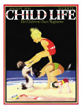 Leap Frog - Child Life, August 1930 Giclee Print by John Gee