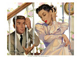 A Traitor To His Sex  - Saturday Evening Post "Leading Ladies", April 12, 1954 pg.35 Giclee Print by George Englert