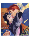 The Girl Who Couldn't Cook  - Saturday Evening Post "Leading Ladies", January 16, 1954 pg.22 Giclee Print by Robert Meyers
