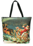 Santa - Old WWII Christmas Post Card Tote Bag