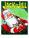 Deer Santa - Jack and Jill, December 1966 Reproduction procédé giclée par Robert Jefferson