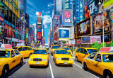 New York Taxis-3D Affiche