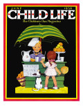 Lemonade Stand - Child Life, June 1936 Giclee Print by John Gee