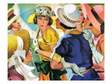 Queen of the Ball  - Saturday Evening Post "Leading Ladies", August 19, 1950 pg.31 Giclee Print by Roy Prince