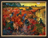 The Red Vineyard at Arles, c.1888 Framed Giclee Print by Vincent van Gogh