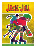 Rollerskating - Jack and Jill, April 1982 Giclee Print by Allan Eitzen