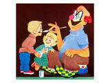 Face Painting - Jack and Jill, July 1961 Giclee-trykk av R. Bangham Face Painting - Jack and Jill, July 1961 Giclee-trykk av R. Bangham