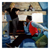 What Husbands Don't Know - Saturday Evening Post "Men at the Top", April 25, 1959 pg.26 Reproduction procédé giclée par Robert Meyers