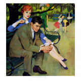 Hand-Me-Down Girl - Saturday Evening Post "Men at the Top", May 2, 1959 pg.32 Reproduction procédé giclée par Morgan Kane