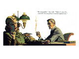 To Live Forever  - Saturday Evening Post "Men at the Top", April 18, 1953 pg.21 Giclee Print by James Bingham