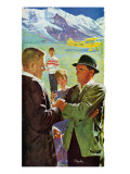 The Eagle of the Shows - Saturday Evening Post "Men at the Top", February 7, 1959 pg.28 Giclee Print by Earl Mayan
