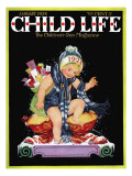 Happy New Year - Child Life, January 1928 Giclee Print by Hazel Frazee