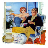 The Swindler's Wife - Saturday Evening Post "Men at the Top", December 13, 1958 pg.23 Giclee Print by George Hughes