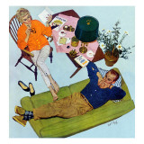 Husbands Better Tell - Saturday Evening Post "Men at the Top", September 6, 1958 pg.17 Reproduction procédé giclée par Kurt Ard